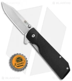 Cold Steel 1911 Liner Lock Flipper Knife Black Griv Ex (3" Satin) 20NPJAA -Pro Knife Depot Store Cold Steel 1611 LL Flipper Black Griv Ex Satin 20NPJAA BHQ 105904 jr bottlecap