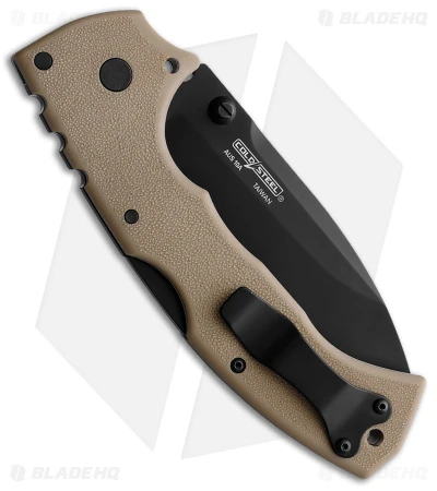 Cold Steel 4 Max Scout Tri-Ad Lock Knife Desert Tan Griv-Ex (4" Black) 5 Cold Steel 4 Max Scout Tri-Ad Lock Knife Desert Tan Griv-Ex (4" Black) - Image 3