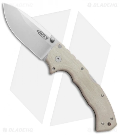 Cold Steel 4-Max Tri-Ad Lock Knife Desert Tan G-10 (4" Stonewash) 62RM 3 Cold Steel 4-Max Tri-Ad Lock Knife Desert Tan G-10 (4" Stonewash) 62RM