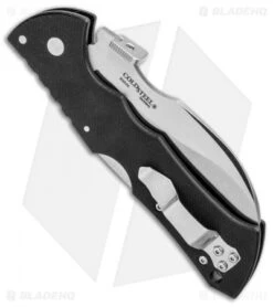 Cold Steel 4" Black Talon II Lock Back Knife (Satin Full Serr CPM-S35VN) 22BS -Pro Knife Depot Store Cold Steel 4in Black Talon II LB Satin Full Serr 22BS BHQ 30903 jr side