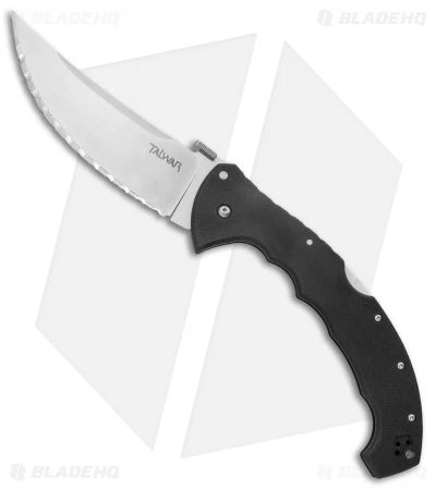 Cold Steel 5.5" Talwar Lockback Knife Black G-10 (5.5" Satin Serr) 21TBXS 3 Cold Steel 5.5" Talwar Lockback Knife Black G-10 (5.5" Satin Serr) 21TBXS