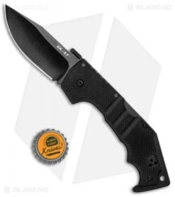 Cold Steel AK-47 Lockback Knife Black G-10 (3.5" Black S35VN) 58M -Pro Knife Depot Store Cold Steel AK 47 LB Black G 10 Black BHQ 87365 jr bottlecap