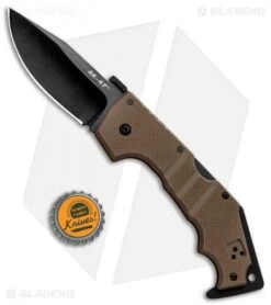 Cold Steel AK-47 Lockback Knife FDE G-10 (3.5" Black S35VN) 58MVF -Pro Knife Depot Store Cold Steel AK 47 LB Coyote Tan G 10 Black 58MVF BHQ 35180 jr bottlecap