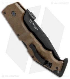 Cold Steel AK-47 Lockback Knife FDE G-10 (3.5" Black S35VN) 58MVF -Pro Knife Depot Store Cold Steel AK 47 LB Coyote Tan G 10 Black 58MVF BHQ 35180 jr side