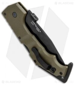 Cold Steel AK-47 Lockback Knife OD Green G-10 (3.5" Black) 58MVG -Pro Knife Depot Store Cold Steel AK 47 LB OD Green G 10 Black 58MVG BHQ 33095 jr side