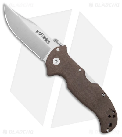 Cold Steel Bush Ranger Tri-Ad Lock Knife FDE G-10 (3.5" Satin S35VN) 31A 3 Cold Steel Bush Ranger Tri-Ad Lock Knife FDE G-10 (3.5" Satin S35VN) 31A