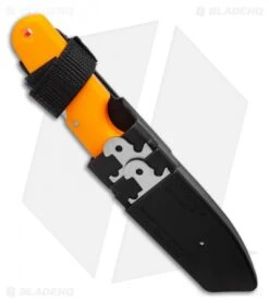 Cold Steel Click-N-Cut Hunter Knife Orange ABS (2.5" Stonewash) 12 Cold Steel Click-N-Cut Hunter Knife Orange ABS (2.5" Stonewash) -Pro Knife Depot Store Cold Steel Click N Cut Hunter Knife Orange BDS 2.5 Satin 40AL BHQ 121222 LS Sheath