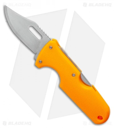 Cold Steel Click-N-Cut Hunter Knife Orange ABS (2.5" Stonewash) 3 Cold Steel Click-N-Cut Hunter Knife Orange ABS (2.5" Stonewash)