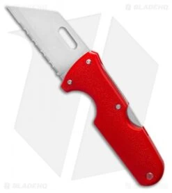 Cold Steel Click-N-Cut Slock Master Skinner Knife Red ABS (2.5" SW) -Pro Knife Depot Store Cold Steel Click N Cut Slock Master Skinner Knife Red BDS 2.5 Satin 40AT BHQ 121229 LS Blade3