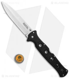 Cold Steel Counter Point XL Knife Black Griv-Ex (6" Satin AUS-10A) 10AA -Pro Knife Depot Store Cold Steel Counter Point XL Black Griv Ex 10AA BHQ 83389 jr bottlecap