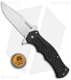 Cold Steel Crawford Model 1 Liner Lock Knife Black Zy-Ex (3.5" Satin) 20MWCB -Pro Knife Depot Store Cold Steel Crawford Model 1 LL Black Zy Ex Satin 20MWCB BHQ 121192 jr bottlecap