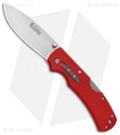 Cold Steel Double Safe Hunter Slock Master Tri-Ad Lock Knife Red GFN (4" Satin)