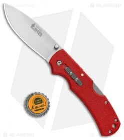 Cold Steel Double Safe Hunter Slock Master Tri-Ad Lock Knife Red GFN (4" Satin) -Pro Knife Depot Store Cold Steel Double Safe Hunter Slock Master Tri Ad Lock Red GFN Satin 23JK BHQ 121197 jr bottlecap