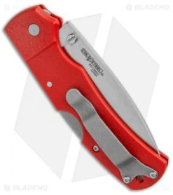 Cold Steel Double Safe Hunter Slock Master Tri-Ad Lock Knife Red GFN (4" Satin) -Pro Knife Depot Store Cold Steel Double Safe Hunter Slock Master Tri Ad Lock Red GFN Satin 23JK BHQ 121197 jr side