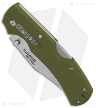 Cold Steel Double Safe Hunter Tri-Ad Lock Knife OD Green GFN (3.5" Satin) 23JC 4 Cold Steel Double Safe Hunter Tri-Ad Lock Knife OD Green GFN (3.5" Satin) 23JC - Image 2