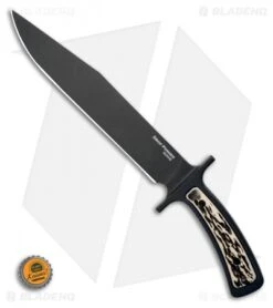 Cold Steel Drop Forged Bowie Fixed Blade Knife (9.5" Black) 36MK 9 Cold Steel Drop Forged Bowie Fixed Blade Knife (9.5" Black) 36MK -Pro Knife Depot Store Cold Steel Drop Forged Bowie Fixed Blade Knife 6.75 Black 36MK BHQ 121214 LS Bottlecap