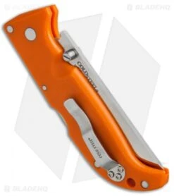 Cold Steel Finn Wolf Lockback Knife Blaze Orange (3.5" Satin) 20NPRYZ -Pro Knife Depot Store Cold Steel Finn Wolf LB Blaze Orange 20NPRYZ BHQ 51987 jr side