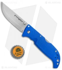 Cold Steel Finn Wolf Lockback Knife Blue (3.5" Satin) 20NPG -Pro Knife Depot Store Cold Steel Finn Wolf LB Blu 20NPLUZ BHQ 51982 jr bottlecap