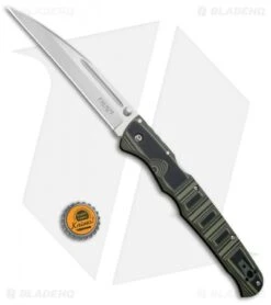Cold Steel Frenzy I Tri-Ad Lock Knife Black/Green G-10 (5.5" Satin) 62P1A -Pro Knife Depot Store Cold Steel Frenzy I Blk Grn G 10 62PV1 BHQ 52067 jr bottlecap 2