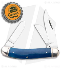 Cold Steel Gentleman's Stockman Slip Joint Knife Blue Bone (2.5" Satin) -Pro Knife Depot Store Cold Steel Gentlemans Stockman SJ Blue Bone Satin BHQ 140030 jr bottlecap