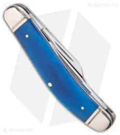 Cold Steel Gentleman's Stockman Slip Joint Knife Blue Bone (2.5" Satin) -Pro Knife Depot Store Cold Steel Gentlemans Stockman SJ Blue Bone Satin BHQ 140030 jr side