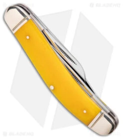 Cold Steel Gentleman's Stockman Slip Joint Knife Yellow Bone (2.5" Satin) 8 Cold Steel Gentleman's Stockman Slip Joint Knife Yellow Bone (2.5" Satin) -Pro Knife Depot Store Cold Steel Gentlemans Stockman SJ Yellow Bone Satin BHQ 140031 jr side