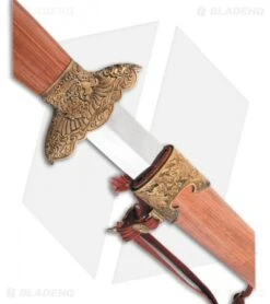 Cold Steel Gim Sword Redwood W/ Brass Guard (30" Satin) 88G -Pro Knife Depot Store Cold Steel Gim Sword Redwood Brass Guard Satin BHQ 44188 er