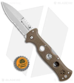 Cold Steel Gunsite Counter Point Tri-Ad Lock Knife Brown (3.75" Satin) -Pro Knife Depot Store Cold Steel Gunsite Counter Point Sand SW BHQ 138053 jr bottlecap