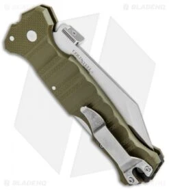 Cold Steel Immortal Lockback Knife OD Green G-10 (4" Satin S35VN) 23HVG -Pro Knife Depot Store Cold Steel Imoortal LB Green 23HVG BHQ 87151 jr side