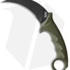 Cold Steel Karambit Steel Tiger Fixed Blade Knife OD Green (4.75" Black) -Pro Knife Depot Store Cold Steel Karambit Steel Tiger Fixed Blade OD Green Black BHQ 173954 jr