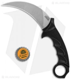 Cold Steel Karambit Steel Tiger Fixed Blade Knife (4.75" Stonewash) 49KST -Pro Knife Depot Store Cold Steel Karambit Steel Tiger SW 49KST BHQ 6868 jr bottlecap