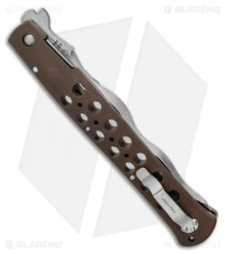 Cold Steel Kris Ti-Lite Liner Lock Knife Brown Zytel (6" Satin Serr) -Pro Knife Depot Store Cold Steel Kris Ti Lite Liner Lock Knife Zytel 6 Satin Serr 26SXK6S BHQ 121200 LS Side