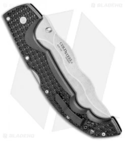 Cold Steel Kris Voyager Tri-Ad Lock Knife (5.5" Stonewash AUS-10A) 29AXW -Pro Knife Depot Store Cold Steel Kris Voyager Tri Ad Lock SW 29AXW BHQ 106677 jr side