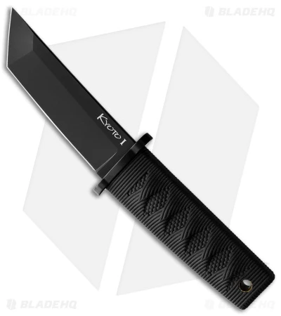 Cold Steel Kyoto II Fixed Blade Knife Tanto Black (3.25" Black) 3 Cold Steel Kyoto II Fixed Blade Knife Tanto Black (3.25" Black)