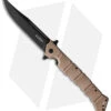 Cold Steel Large Luzon Folding Flipper Knife Desert Tan GFN (6" Black) 2 Cold Steel Large Luzon Folding Flipper Knife Desert Tan GFN (6" Black) -Pro Knife Depot Store Cold Steel Large Luzon Desert Tan Black BHQ 174234 jr