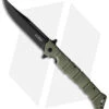 Cold Steel Large Luzon Folding Flipper Knife OD Green GFN (6" Black) -Pro Knife Depot Store Cold Steel Large Luzon OD Green Black BHQ 174236 jr