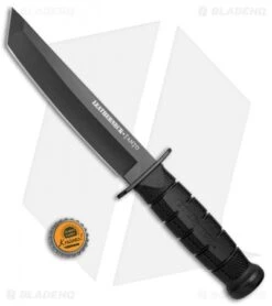 Cold Steel Leatherneck Tanto Fixed Blade Knife (7" Black Powdercoat D2) 39LSFCT -Pro Knife Depot Store Cold Steel Leatherneck Tanto Black Powdercoat 39LSFCT BHQ 52032 jr bottlecap
