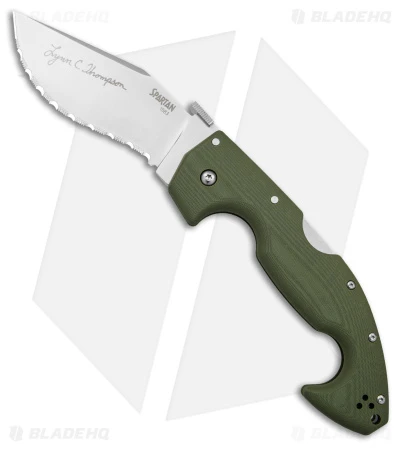 Cold Steel Lynn Thompson Signature Spartan Tri-Ad Lock Knife Serr (4.5" S35VN) 3 Cold Steel Lynn Thompson Signature Spartan Tri-Ad Lock Knife Serr (4.5" S35VN)