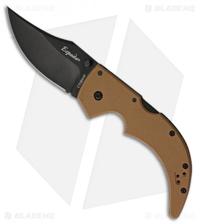 Cold Steel Medium Espada Tri-Ad Lock Knife Coyote Tan G-10 (3.5" Black) 62NGMVB 3 Cold Steel Medium Espada Tri-Ad Lock Knife Coyote Tan G-10 (3.5" Black) 62NGMVB