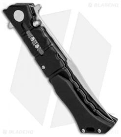 Cold Steel Medium Luzon Leaf-Spring Knife Black GFN (4" Satin) 20NQL -Pro Knife Depot Store Cold Steel Medium Luzon Leaf Spring Black GFN Satin 20NQL BHQ 80431 jr side