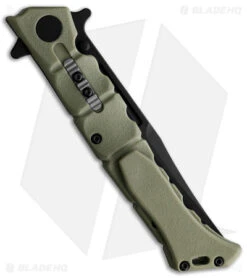 Cold Steel Medium Luzon Folding Pocket Knife Olive Drab Green GFN (4" Black) -Pro Knife Depot Store Cold Steel Medium Luzon OD Green Black BHQ 174231 jr side