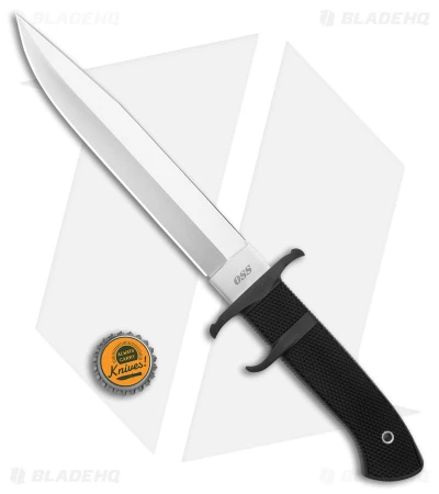 Cold Steel OSS Double-Edged Fighter Fixed Blade Knife (8.25" Satin) 39LSSC 6 Cold Steel OSS Double-Edged Fighter Fixed Blade Knife (8.25" Satin) 39LSSC - Image 4