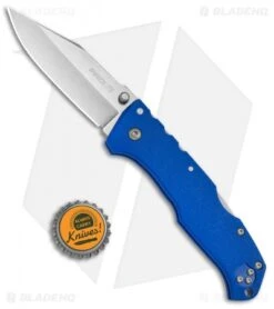 Cold Steel Pro Lite Clip Point Tri-Ad Lock Knife Blue GFN (3.5" Satin) 20NSCLU -Pro Knife Depot Store Cold Steel Pro Lite Pro GFN Blue Clip Point 20NSCLU BHQ 51989 jr bottlecap 2