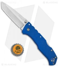 Cold Steel Pro Lite Tanto Tri-Ad Lock Knife Blue GFN (3.5" Satin) 20NSTLU -Pro Knife Depot Store Cold Steel Pro Lite Pro GFN Blue Tanto 20NSTLU BHQ 51990 jr bottlecap 2