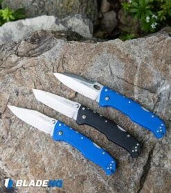 Cold Steel Pro Lite Clip Point Tri-Ad Lock Knife Blue GFN (3.5" Satin) 20NSCLU -Pro Knife Depot Store Cold Steel Pro Lite Sport Tri Ad Lock Knife BHQ51993 kp rock garden web 1