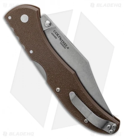 Cold Steel Range Boss Tri-Ad Lock Knife Flat Dark Earth Zy-Ex (4" Stonewash) 5 Cold Steel Range Boss Tri-Ad Lock Knife Flat Dark Earth Zy-Ex (4" Stonewash) - Image 3