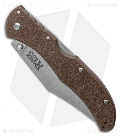 Cold Steel Range Boss Tri-Ad Lock Knife Flat Dark Earth Zy-Ex (4" Stonewash) 4 Cold Steel Range Boss Tri-Ad Lock Knife Flat Dark Earth Zy-Ex (4" Stonewash) - Image 2