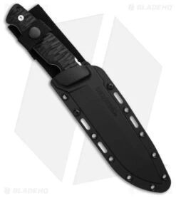 Cold Steel Razor Tek Fixed Blade Knife Black GFN (6.5" Satin) -Pro Knife Depot Store Cold Steel Razorback FB Knife Black GFN 6in Satin BHQ 139982 td sheath