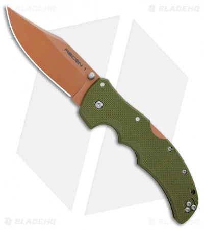Cold Steel Recon 1 Clip Point Lockback Knife Desert Warrior G-10 (4" Copper) 3 Cold Steel Recon 1 Clip Point Lockback Knife Desert Warrior G-10 (4" Copper)