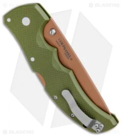 Cold Steel Recon 1 Tanto Lockback Knife Desert Warrior G-10 (4" Copper) -Pro Knife Depot Store Cold Steel Recon 1 Tanto LB Desert Warrior G 10 Copper 27UAT BHQ 100067 jr side